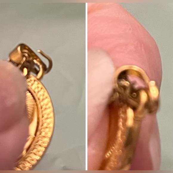 Gold tone chain & religious pendant - Picture 10 of 10